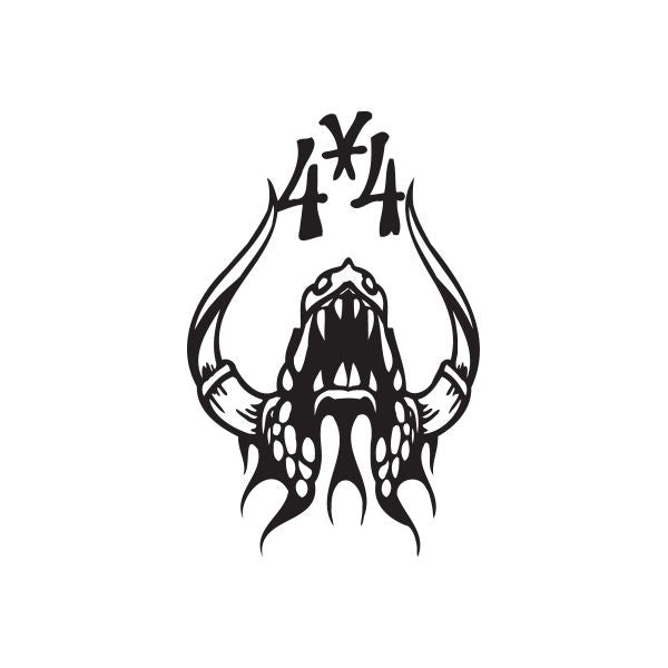 4 x 4 Bull Decal Outlet Hot Sale