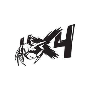 4 x 4 Bird Claw Decal Clearance Choice