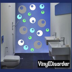 52 Circle Hole Wall Decal Kit - Vinyl Decal - Car Decal - Many Sizes Available. How Much Cheap Online