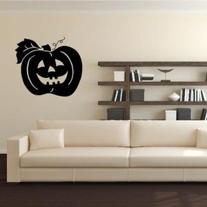 Laughing Jack-o-lantern with Leaf Decal Shipping Discount Authentic