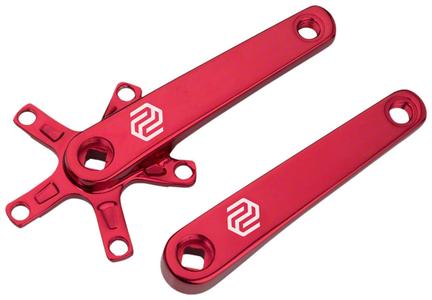 SQ-1 Crank Arm Set - 150mm Square Taper JIS Spindle Interface 110mm BCD Red Clearance Explore