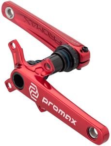 CF-2 Crankset - 165mm 24mm Spindle 2-Piece 68mm English BB Included Red Real Online