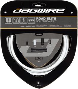 Road Elite Sealed Brake Cable Kit - SRAM/Shimano Ultra-Slick Uncoated Cables White Free Shipping Big Discount