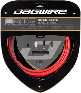Road Elite Sealed Brake Cable Kit - SRAM/Shimano Ultra-Slick Uncoated Cables Red Discount 2025 New