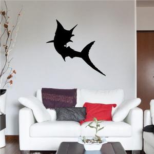 Swimming Away Marlin Silhouette Decal Genuine For Sale