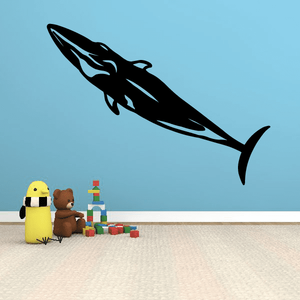 Swimming Blue Whale Decal Quality Original