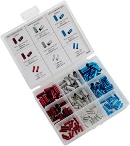 Housing End Cap Combo Kit Red / Silver / Blue Alloy Marketable