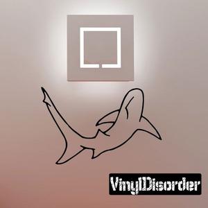 Swimming Away Shark Decal Sale In China