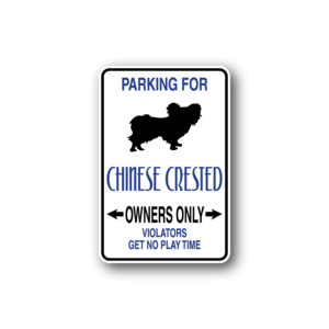 Parking For Chinese Crested Owners Only Fun Sign Wall Decal - Vinyl Sticker - Car Sticker - Die Cut Sticker - CD032 Discount Tumblr