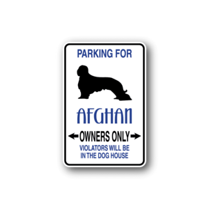 Parking For Afghan Owners Only Fun Sign Wall Decal - Vinyl Sticker - Car Sticker - Die Cut Sticker - CD058 Cheapest Pice