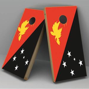 Papua New Guinea Flag Cornhole Board Vinyl Decal Wrap Free Shipping For Cheap