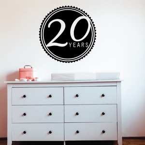 20 Years Celebration Decal View Cheap Online