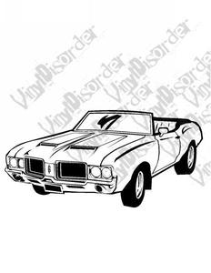 1971 Oldsmobile 442 Covertable Decal Pictures For Sale