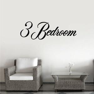 3 Three Bedroom Wall Decal - Vinyl Decal - Car Decal - Business Sign - MC732 Discount 2025 New