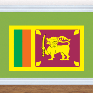 Sri lanka Flag Sticker Free Shipping Real