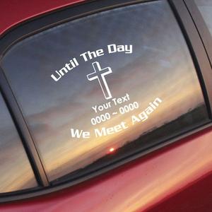 Standard Cross Custom In Loving Memory Decal Online Online For Sale