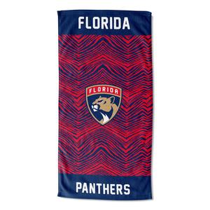 Zubaz X Northwest NHL Florida Panthers State Line Beach Towel, 30x60 New Arrival For Sale