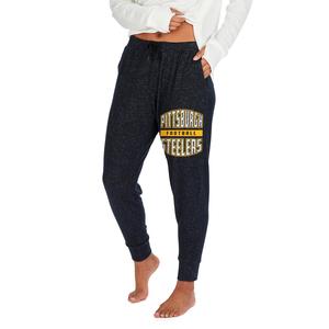 Zubaz Women's NFL Pittsburgh Steelers Marled Lightweight Jogger Pant 2025 Cheap Online