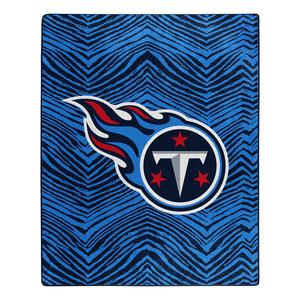 Zubaz X Northwest NFL Tennessee Titans Zubified Raschel Throw Blanket Manchester Cheap Pice