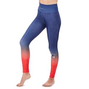 Zubaz Women's NFL New England Patriots Gradient Leggings Outlet Geniue Stockist