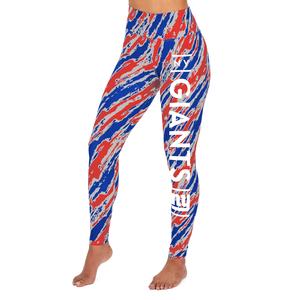 Zubaz NFL WOMENS NEW YORK GIANTS ROYAL BLUE/RED DIAGONAL STREAK LEGGING Extra Small Sale Outlet Locations