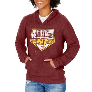 Zubaz NFL Women's Washington Commanders Team Color Soft Hoodie Official Site