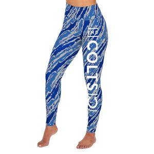 Zubaz NFL WOMENS INDIANAPOLIS COLTS ROYAL BLUE/LIGHT GRAY DIAGONAL STREAK LEGGING Extra Small Free Shipping Best Store To Get