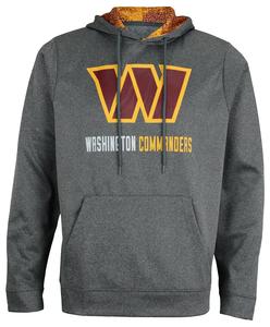 Zubaz Washington Commanders NFL Men's Static Liner Performance Fleece Hoodie, Heather Grey Buy Cheap Perfect