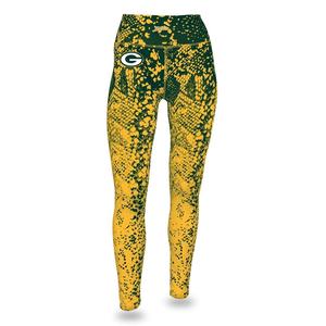 Zubaz NFL Women's Zubaz Green Bay Packers Logo Leggings Marketable For Sale