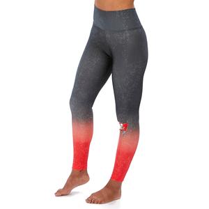 Zubaz NFL WOMENS TAMPA BAY BUCCANEERS BLACK/RED DISTRESSED GRADIENT LEGGING Double Extra Large Clearance Get Authentic