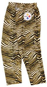 Zubaz Pittsburgh Steelers NFL Men's Zebra Left Hip Logo Lounge Pant Affordable Online