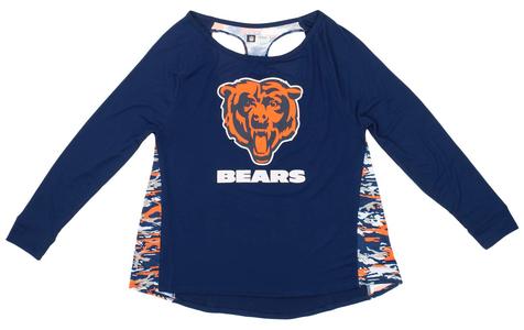 Zubaz Women's NFL Chicago Bears Racer Back Shirt Top View Cheap Online