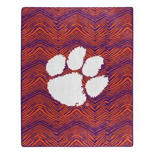 Zubaz X Northwest NCAA Clemson Tigers Zubified Throw Blanket Cheap Pice Low Shipping Fee