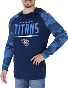 Zubaz Tennessee Titans NFL Men's Lightweight Hoodie with Team Camo Sleeves Online