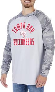 Zubaz Tampa Bay Buccaneers NFL Men's Lightweight Hoodie w/ Tonal Camo Sleeves Cheap Sale Shop For