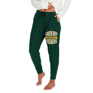 Zubaz Women's NFL Green Bay Packers Marled Lightweight Jogger Pant Cheap Sale Best Pices
