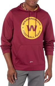 Zubaz Washington Football Team NFL Men's Team Color Hoodie with Team Camo Liner Clearance Affordable