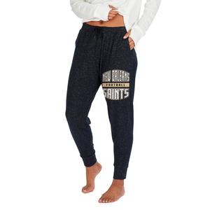 Zubaz Women's NFL New Orleans Saints Marled Lightweight Jogger Pant Pictures Cheap Pice
