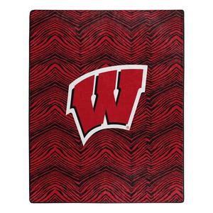 Zubaz X Northwest NCAA Wisconsin Badgers Zubified Throw Blanket With Mastercard Online