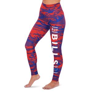 Zubaz Women's NFL Buffalo Bills Marled Camo Lines Leggings Footaction Online