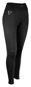 Zubaz Women's NFL ATLANTA FALCONS SOLID BLACK LEGGING Extra Small Many Kinds Of Sale Online
