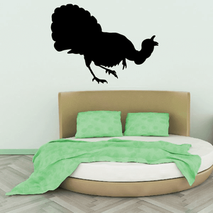Cawing Turkey Silhouette Decal Low Pice