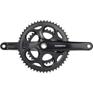 Tourney FC-A070 Crankset - 170mm 7/8-Speed 50/34t Riveted Square Taper JIS Spindle Interface BLK Clearance Genuine
