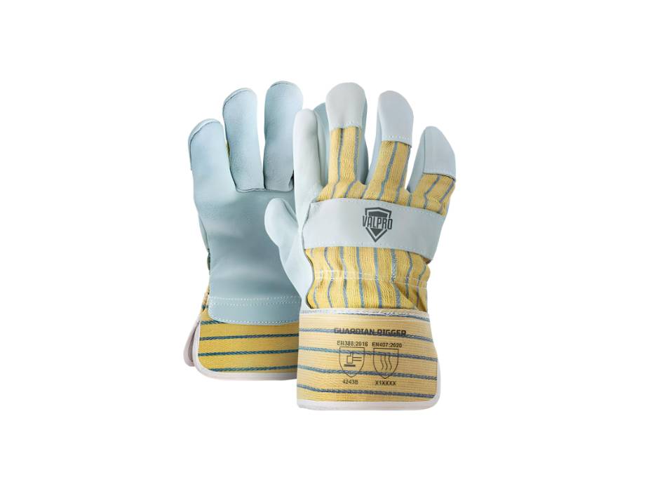 Valpro Guardian Rigger leather glove with knuckle patch and rubberized cuff With Credit Card Online