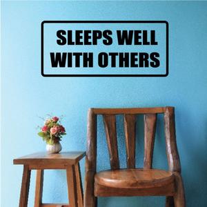 Sleeps well with others Decal Cheap Sale Shop For