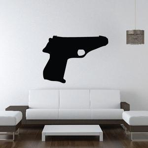 Sleek Semi-Automatic Pistol Decal Outlet Good Selling