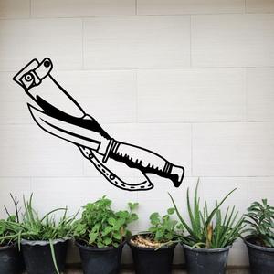 Knife with Sheathe Decal Fashionable Sale Online