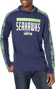Zubaz NFL Men's Seattle Seahawks Lightweight Elevated Hoodie with Camo Accents Finishline Sale Online