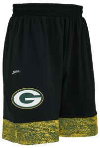 Zubaz NFL Men's Slider Short with Static Bottom Green Bay Packers Genuine For Sale