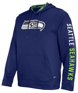 Zubaz NFL Men's Seattle Seahawks Solid Team Hoodie with Camo Lined Hood Inexpensive Sale Online